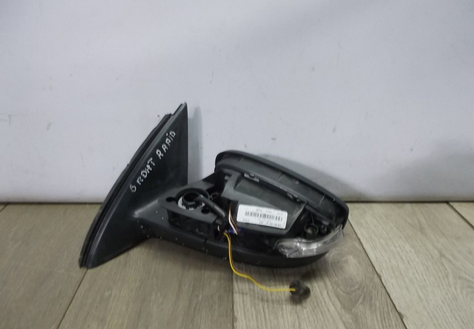 Корпус зеркала левый 6 пин бу Skoda Rapid рестайлинг OEM 5JB867501