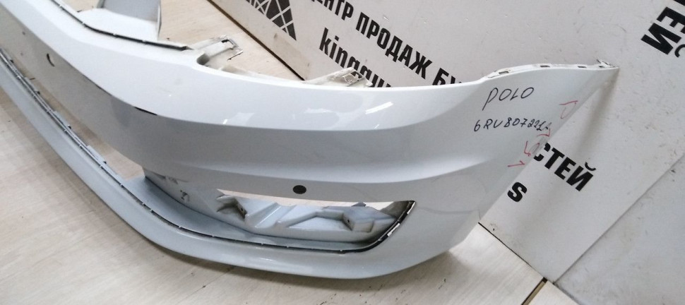 Бампер передний Volkswagen Polo 5 рест (15-20) oem 6RU807221A Бампер передний Volkswagen Polo 5 рест (15-20) oem 6RU807221A