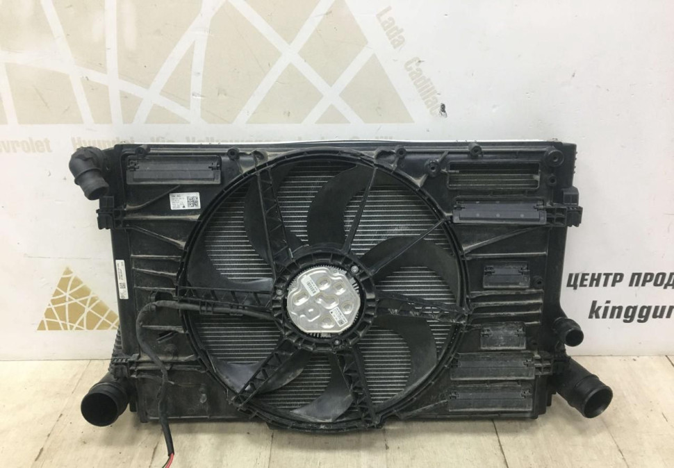 Радиатор охлаждения, интеркулера, вентилятор Skoda Octavia (1,8) OEM 5Q0121251GN 5Q0145803T Радиатор охлаждения, интеркулера, вентилятор Skoda Octavia (1,8) OEM 5Q0121251GN 5Q0145803T