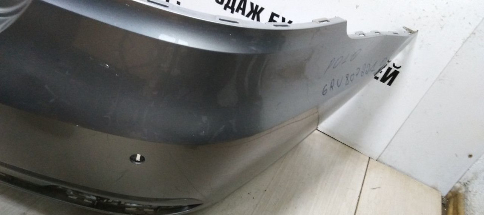 Бампер задний Volkswagen Polo 5 рестайлинг oem 6RU807421D Бампер задний Volkswagen Polo 5 рестайлинг oem 6RU807421D