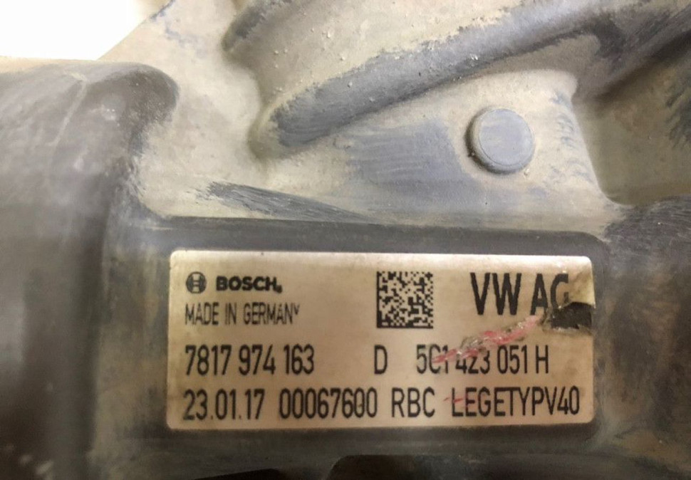 Рулевая рейка в сборе Volkswagen Jetta 6 oem 5C1423051H