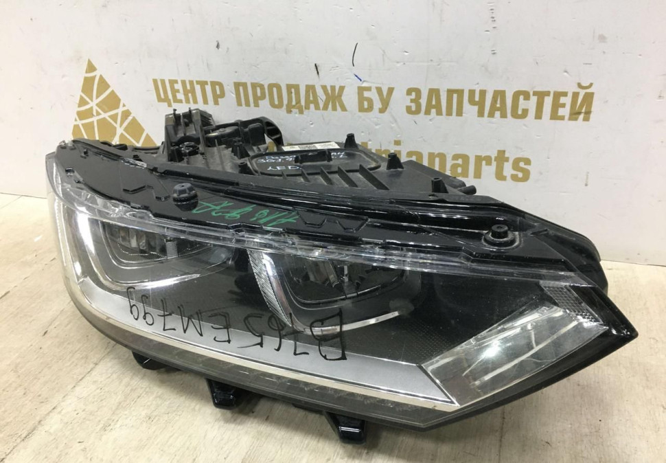 Фара правая Volkswagen Passat B8 2014 oem 3G1941036L Фара правая Volkswagen Passat B8 2014 oem 3G1941036L