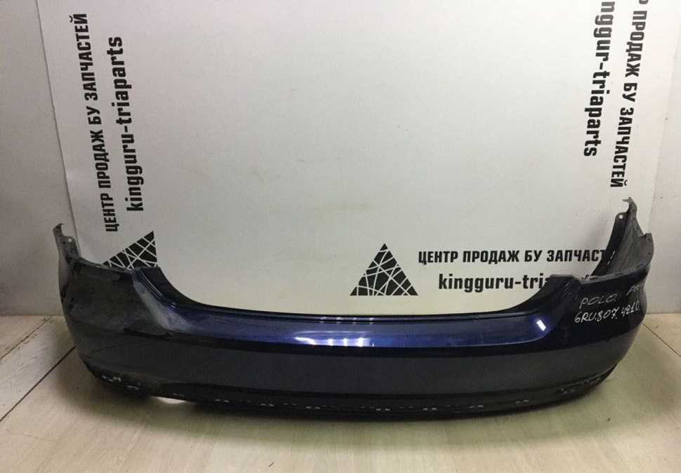 Бампер задний Volkswagen Polo 5 рестайлинг oem 6RU807421D