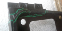 Панель передняя Hyundai Elantra MD oem 641013X000 (трещина)