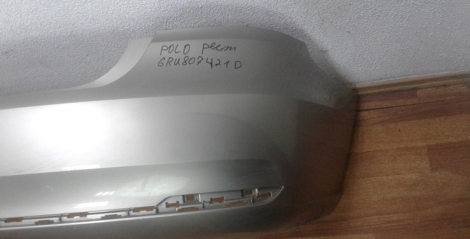 Бампер задний Volkswagen Polo седан рест oem 6RU807421D Бампер задний Volkswagen Polo седан рест oem 6RU807421D