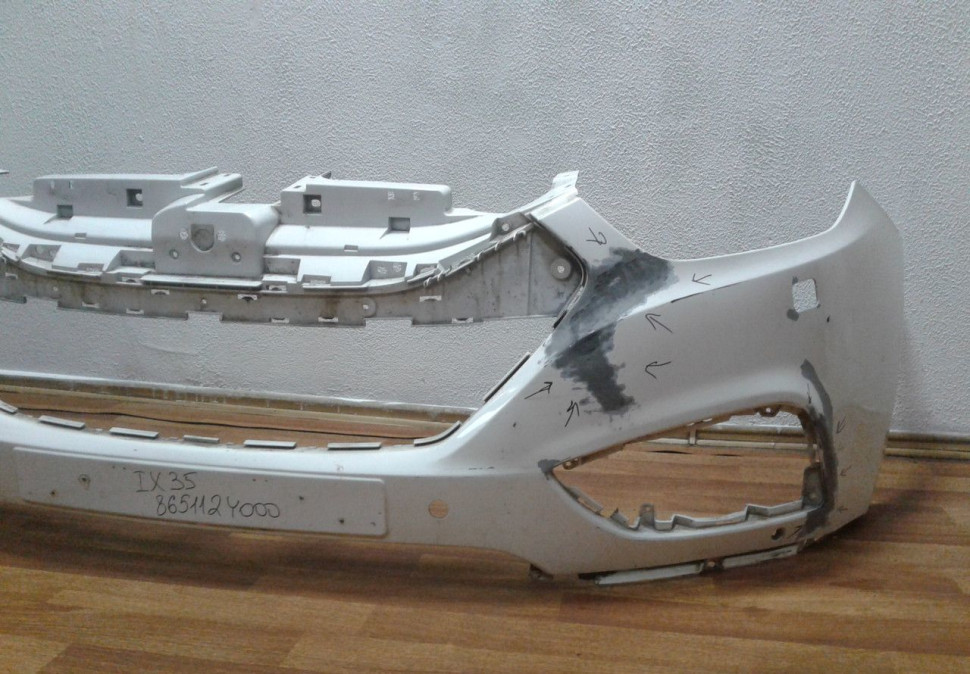 Бампер передний Hyundai ix35 (после ремонта) oem 865112y000 Бампер передний Hyundai ix35 (после ремонта) oem 865112y000