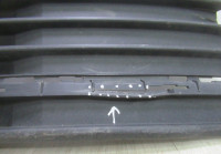 Решетка переднего бампера правая Volkswagen Transporter T6 oem 7e5853684 (трещина)