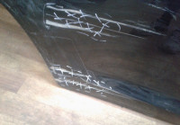 Дверь задняя правая Kia Sportage 3 oem 770043W000 (вмятины)