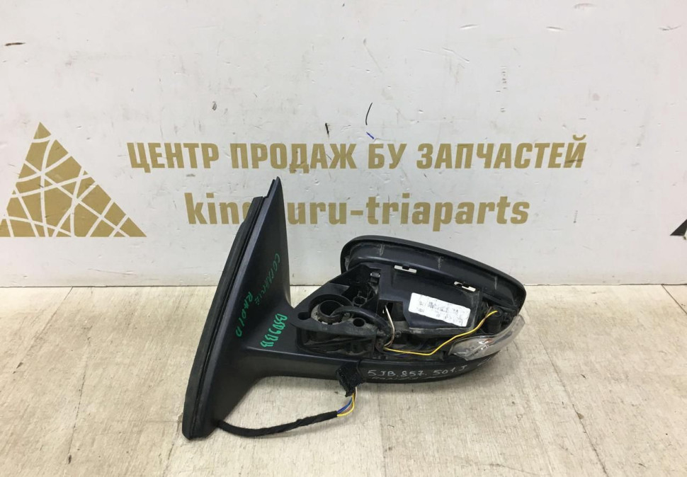 Корпус зеркала левый для Skoda Rapid 6-и контактный 2017 5JB857501J