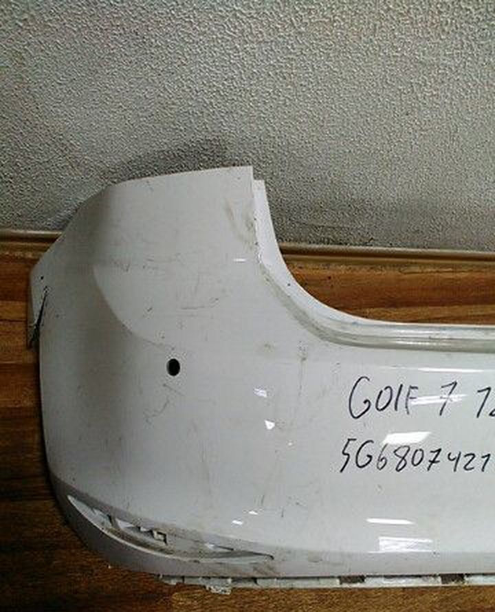 Бампер задний Volkswagen Golf 7 (12>) с трещиной oem 5g68007421 Бампер задний Volkswagen Golf 7 (12>) с трещиной oem 5g68007421