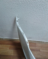 Бампер передний Volkswagen Polo (15>) (+решетка) (трещины, слом.1 верх. крепл.) oem 6ru807421