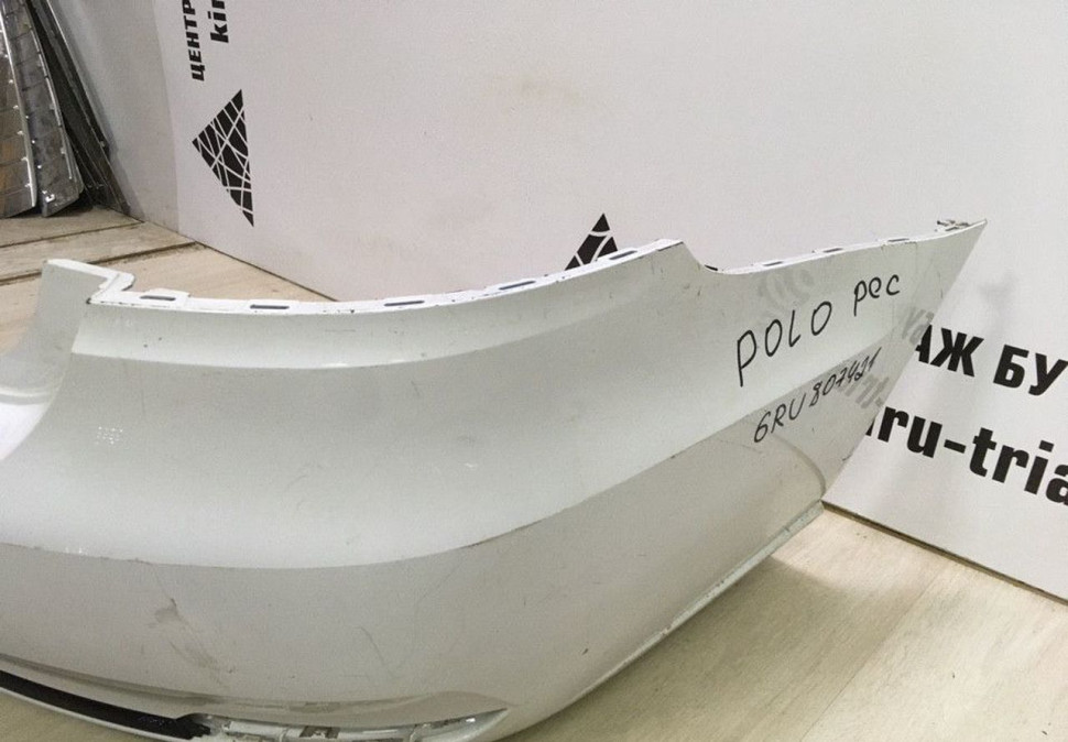 Бампер задний Volkswagen Polo 5 рестайлинг oem 6RU807421D Бампер задний Volkswagen Polo 5 рестайлинг oem 6RU807421D