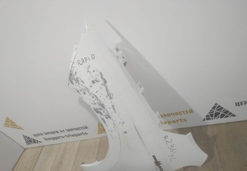 Крыло переднее левое бу Skoda Rapid рестайлинг OEM 5J5821021C
