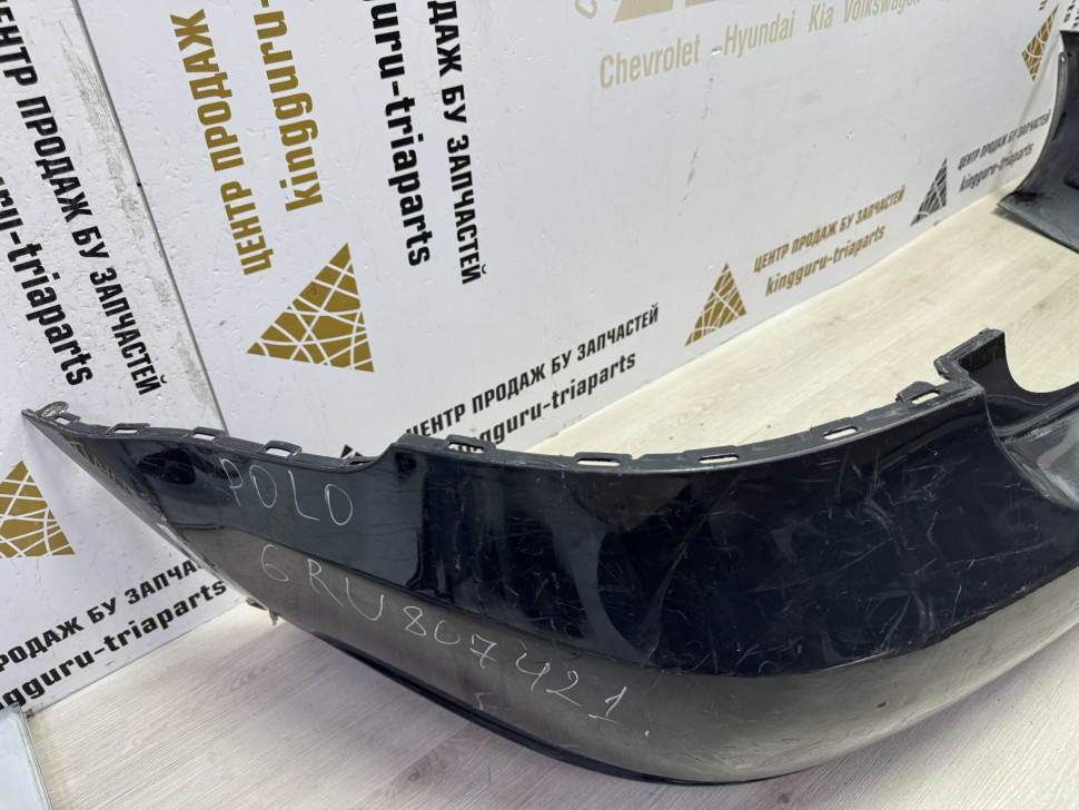 Бампер задний Volkswagen Polo 5 седан дорестайлинг OEM 6RU807421 Бампер задний Volkswagen Polo 5 седан дорестайлинг OEM 6RU807421