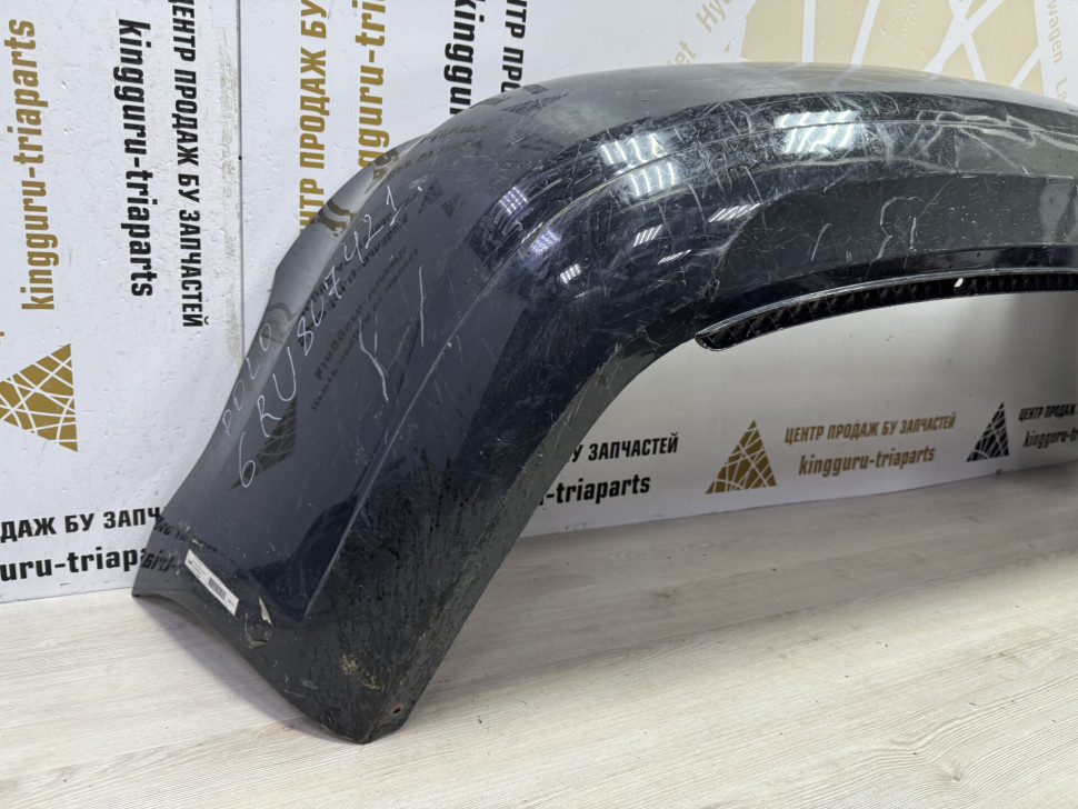 Бампер задний Volkswagen Polo 5 седан дорестайлинг OEM 6RU807421 Бампер задний Volkswagen Polo 5 седан дорестайлинг OEM 6RU807421