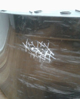 Бампер задний Volkswagen Touareg NF (15>) трещины 7p6807421d