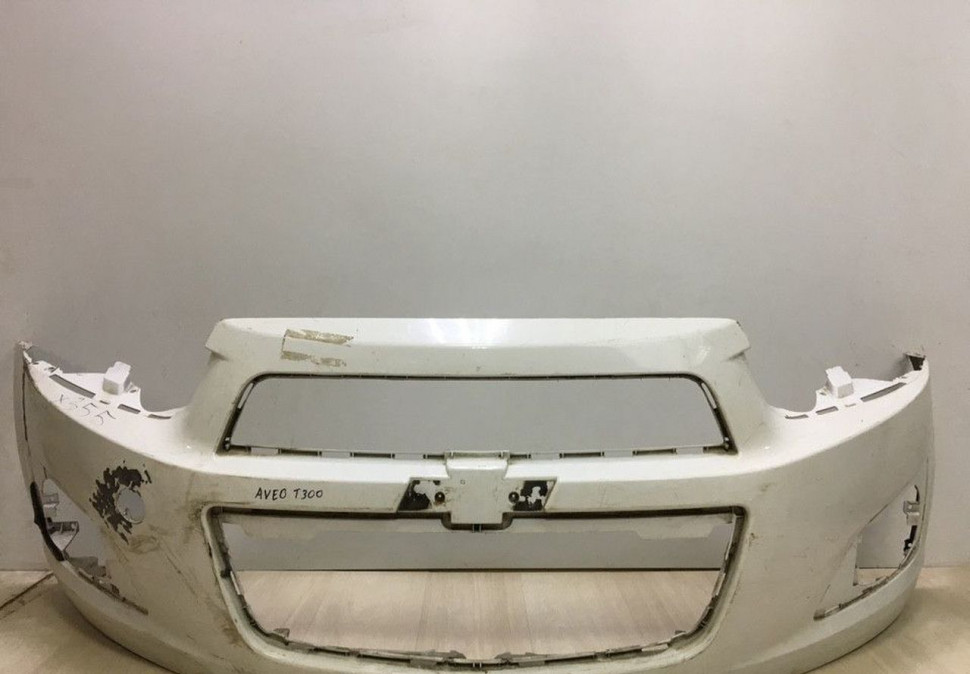 Бампер передний Chevrolet Aveo T300 oem 96694757 (после ремонта) (трещина) (слом.бок.креп.) (скл-3