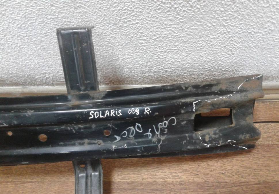 Усилитель заднего бампера Hyundai Solaris (10-17) седан (вмятина) (скл-3) Усилитель заднего бампера Hyundai Solaris (10-17) седан (вмятина) (скл-3)