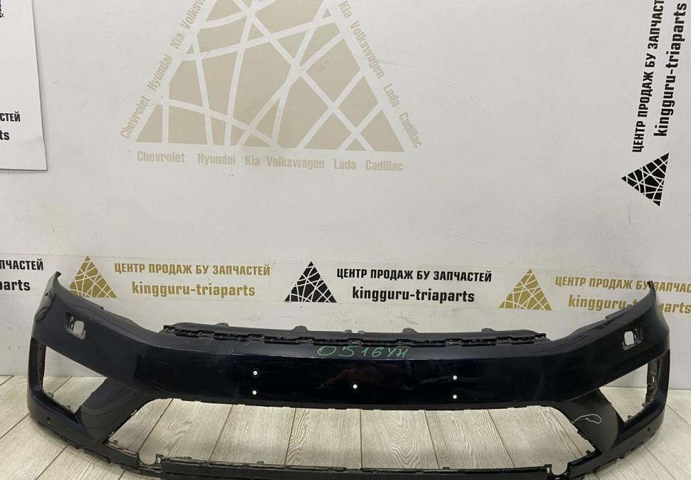 Бампер передний Volkswagen Touareg 2 2014 oem 7P6807221D
