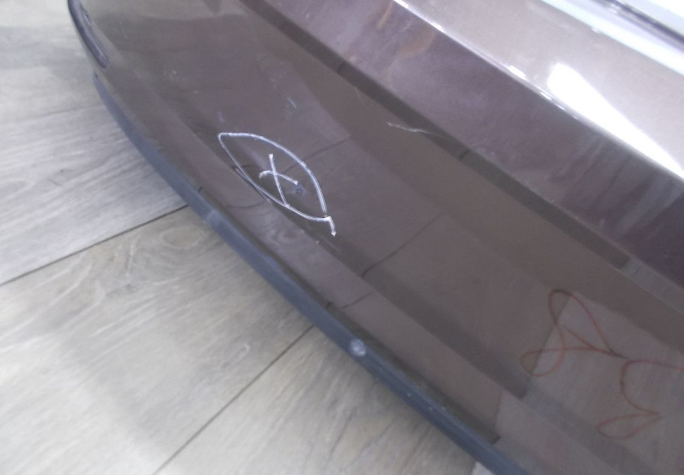 Бампер задний бу Skoda Octavia A7 рестайлинг OEM 5EU807421F