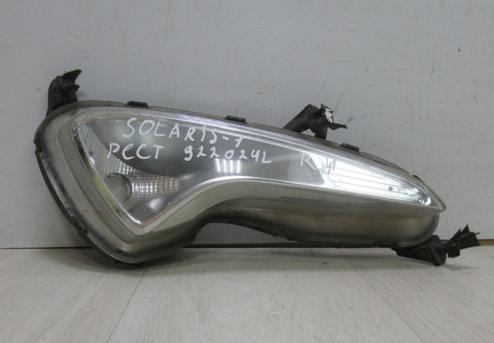 Противотуманная фара (Птф) правая Hyundai Solaris рестайл oem 922024l600 (слом. 1 крепл.)