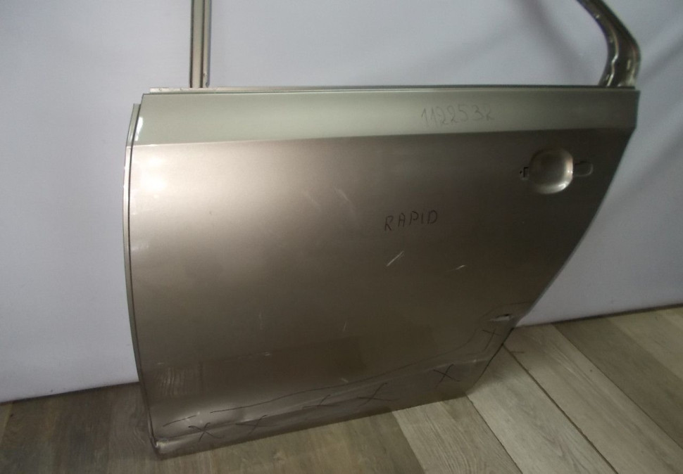 Дверь задняя левая бу Skoda Rapid OEM 5JA833051B (скл-3)