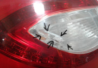 Фонарь левый Hyundai ix35 (11-15) (трещ. стекла) oem 924012y500