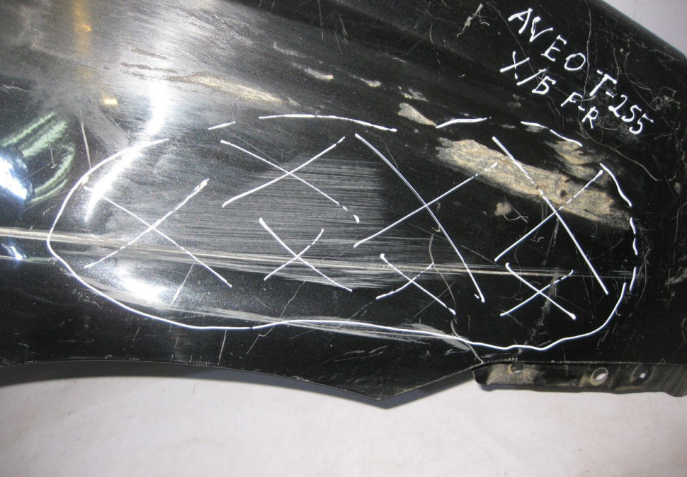 Крыло переднее правое Chevrolet Aveo T255 (вмятины)(скл-3) Крыло переднее правое Chevrolet Aveo T255 (вмятины)(скл-3)