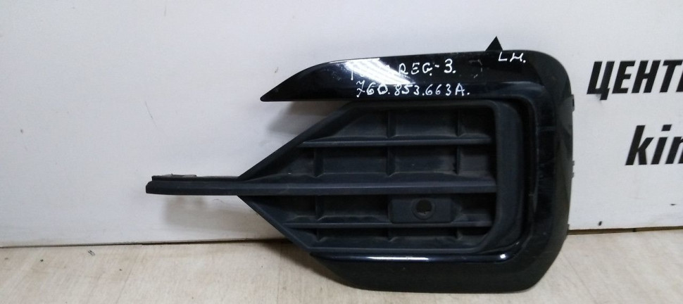 Решетка бампера левая Volkswagen Touareg 3 oem  760853663a