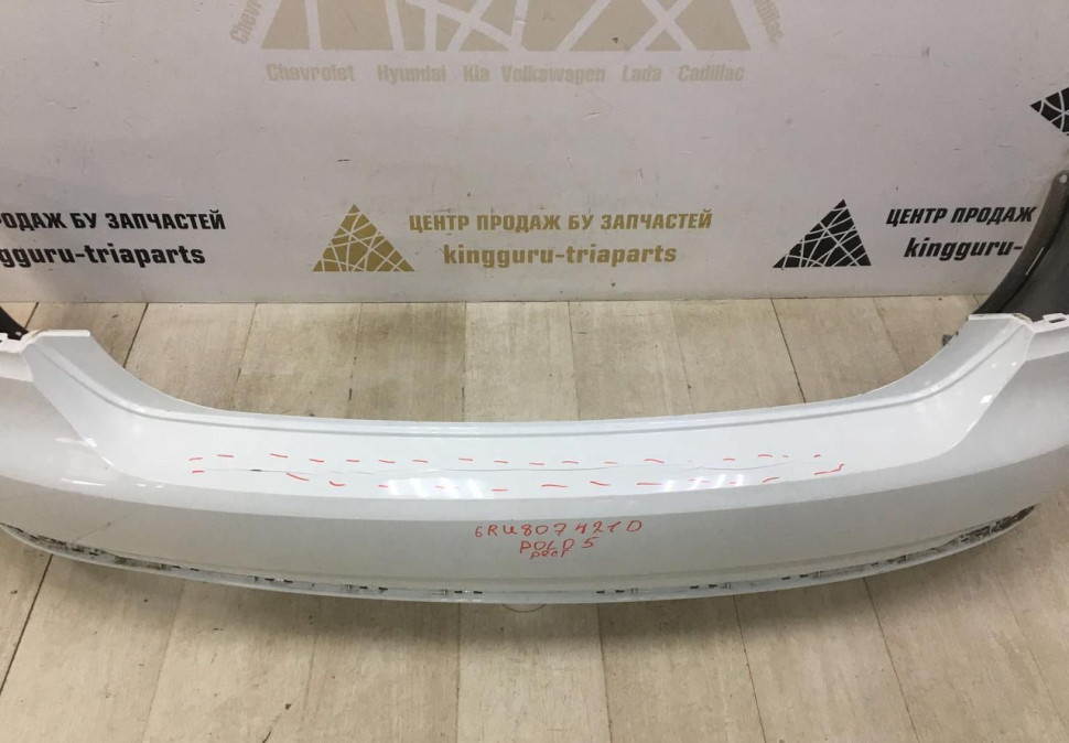 Бампер задний Volkswagen Polo 5 рестайлинг 2015-2020 oem 6RU807421D Бампер задний Volkswagen Polo 5 рестайлинг 2015-2020 oem 6RU807421D