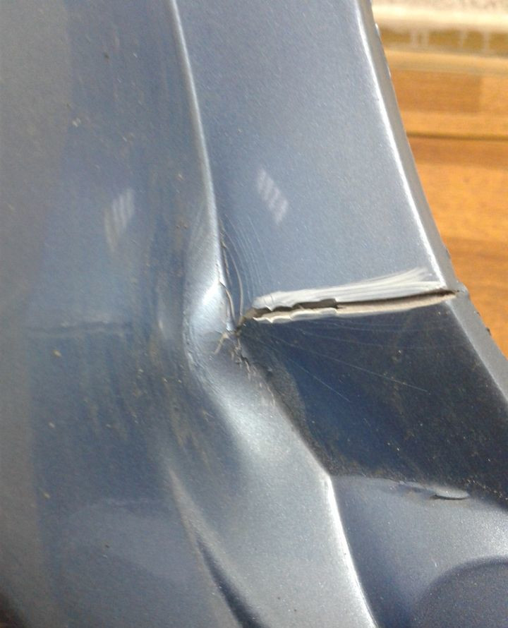 Бампер задний Hyundai ix35 (11-15) (трещ. слом. бок. крепление) oem 866112y000