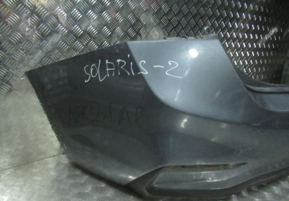Бампер задний Hyundai Solaris 2 oem 86611H5000 (трещина) (скл-5) Бампер задний Hyundai Solaris 2 oem 86611H5000 (трещина) (скл-5)