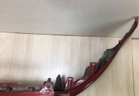 Бампер передний Volkswagen Polo Sedan (09-15) до рест oem 6RU807221 (слом. 1 креп.)