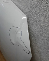 Капот Volkswagen Polo (15>) рестайл oem 6ru823031b вмятины