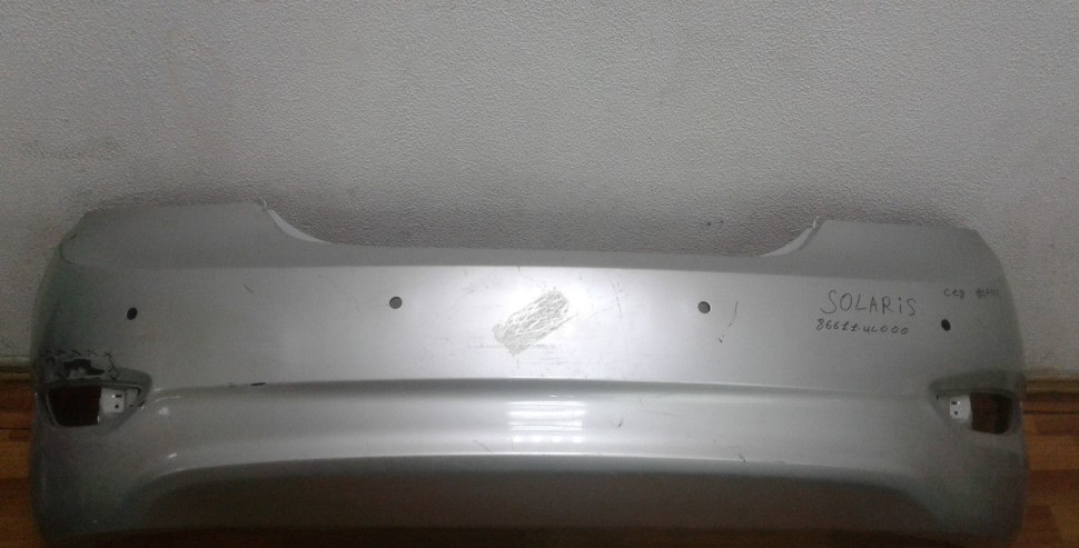 Бампер задний Hyundai Solaris 1 до рест седан oem 866114L000 (потертость)