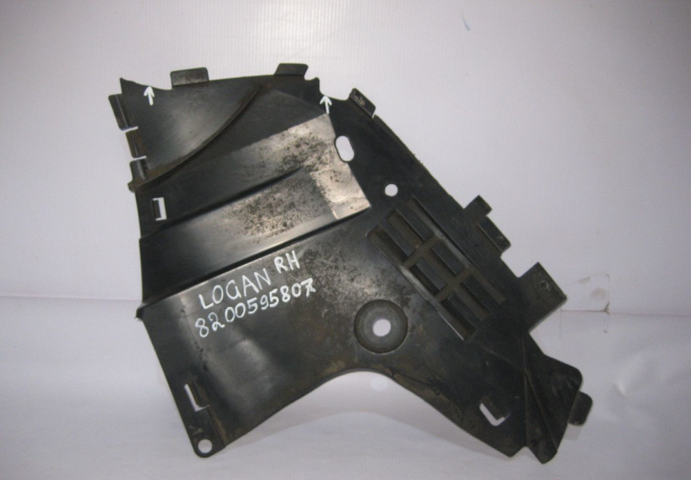 Защита переднего бампера правая бу Renault Logan 1 OEM 8200595807 (деф) (скл-3)