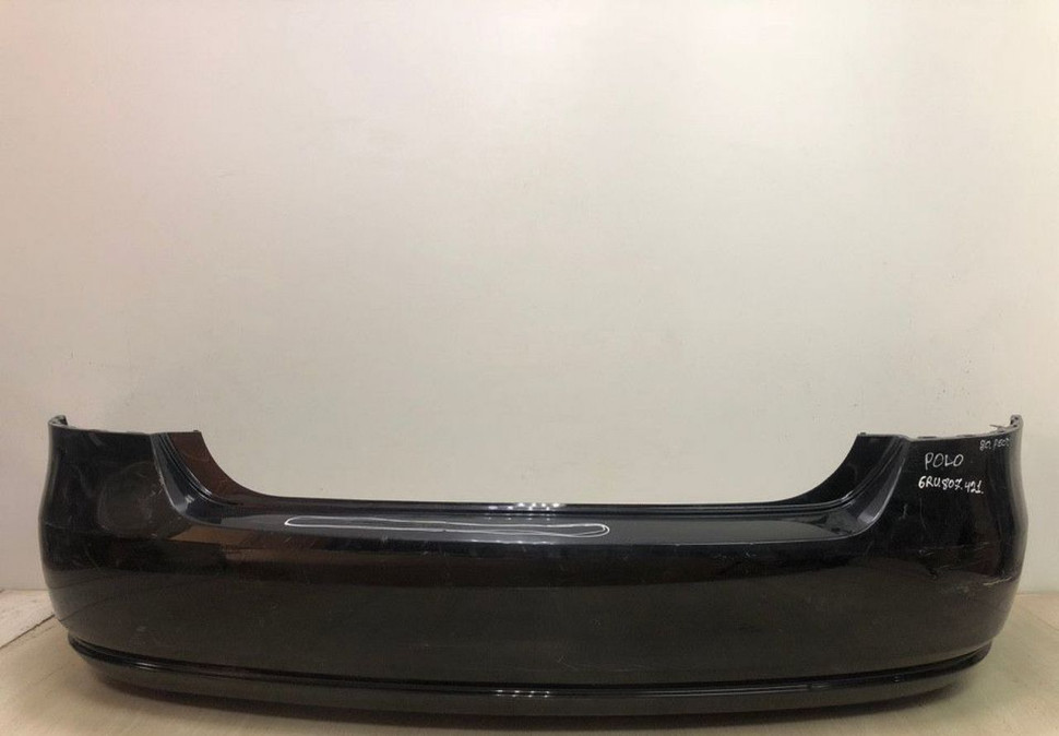 Бампер задний Volkswagen Polo sedan до рест oem 6RU807421 (трещина)