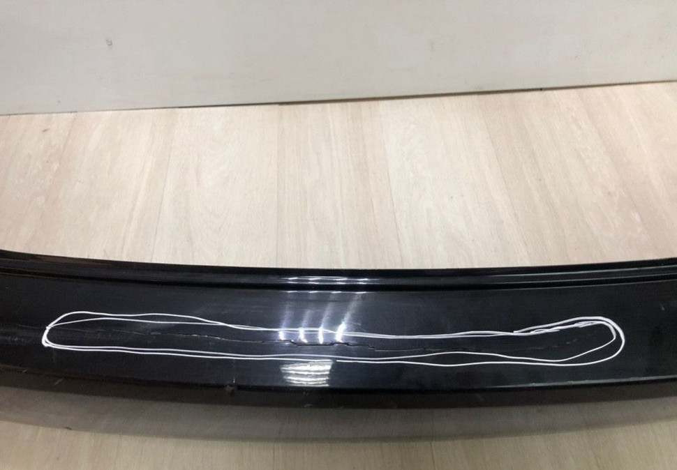 Бампер задний Volkswagen Polo sedan до рест oem 6RU807421 (трещина)
