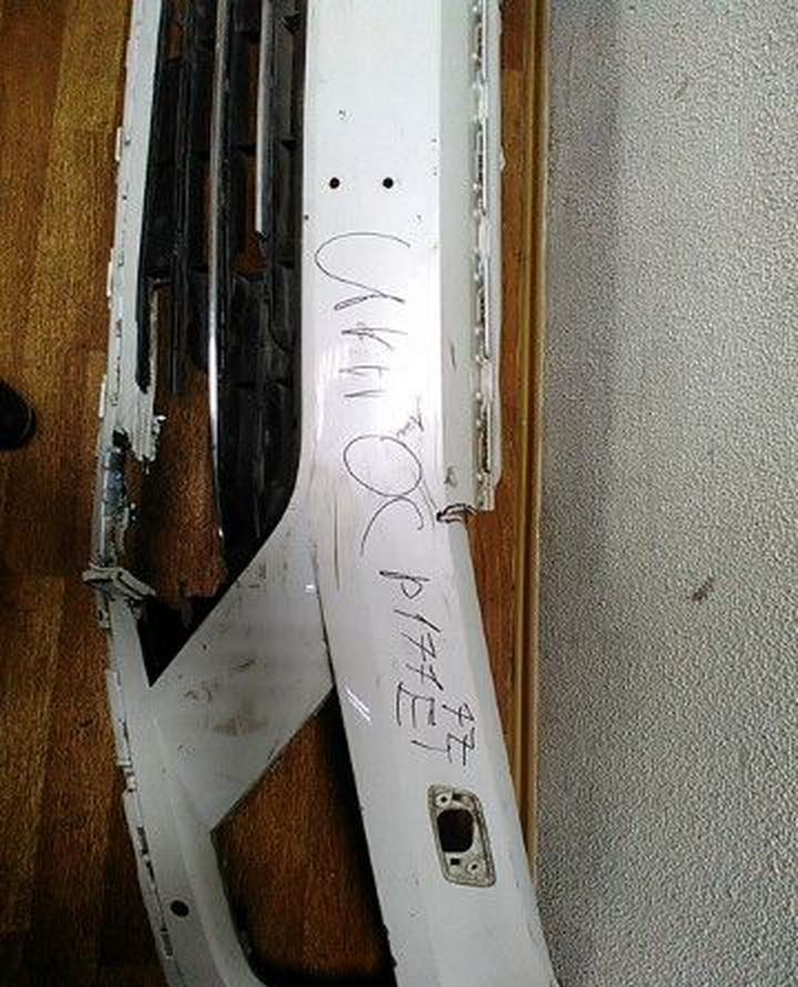 Бампер передний Volkswagen Touareg NF (15>) трещины, слом. часть 7p6807421