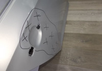 Дверь задняя правая бу Skoda Rapid OEM 5JA833052B