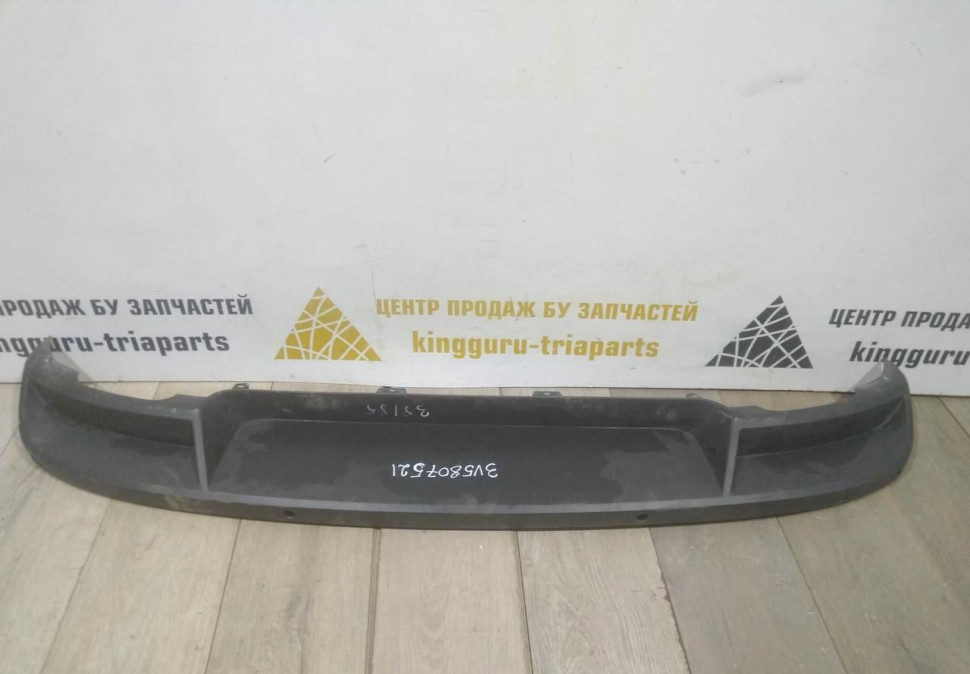 Спойлер заднего бампера бу Skoda Superb 3 OEM 3V5807521