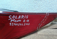 Фонарь правый Hyundai Solaris (14-17) рестайл (скол, трещина) oem 924024l500