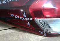 Фонарь левый Kia Cerato 3 (13&gt;) трещина oem 92401a7600