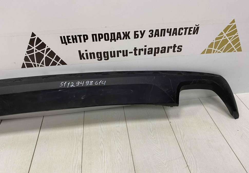 Накладка спойлер заднего бампера BMW 5 G30 рестайлинг OEM 51129498614 Накладка спойлер заднего бампера BMW 5 G30 рестайлинг OEM 51129498614