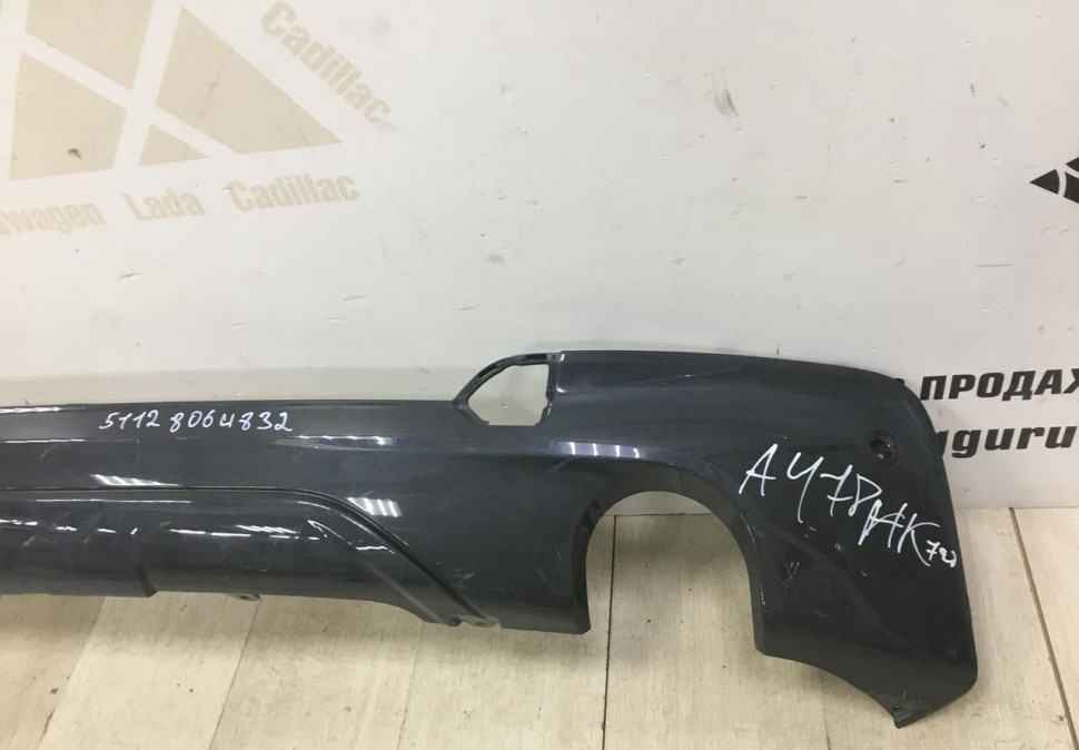 Спойлер заднего бампера BMW X3 G01 M-Pack OEM 51128064832