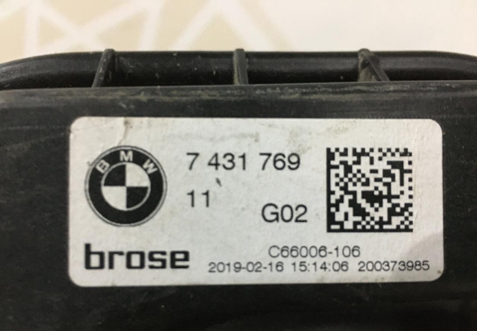 Стеклоподъемник передней правой двери BMW X4 G02 OEM 51337498152