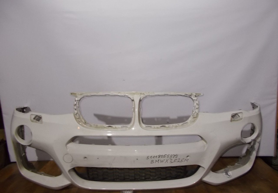 Бампер передний бу BMW X3 F25 M-Pack рестайлинг OEM 51118056874