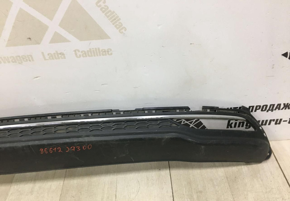 Спойлер юбка заднего бампера Kia Ceed 3 2018- oem 86612J7300