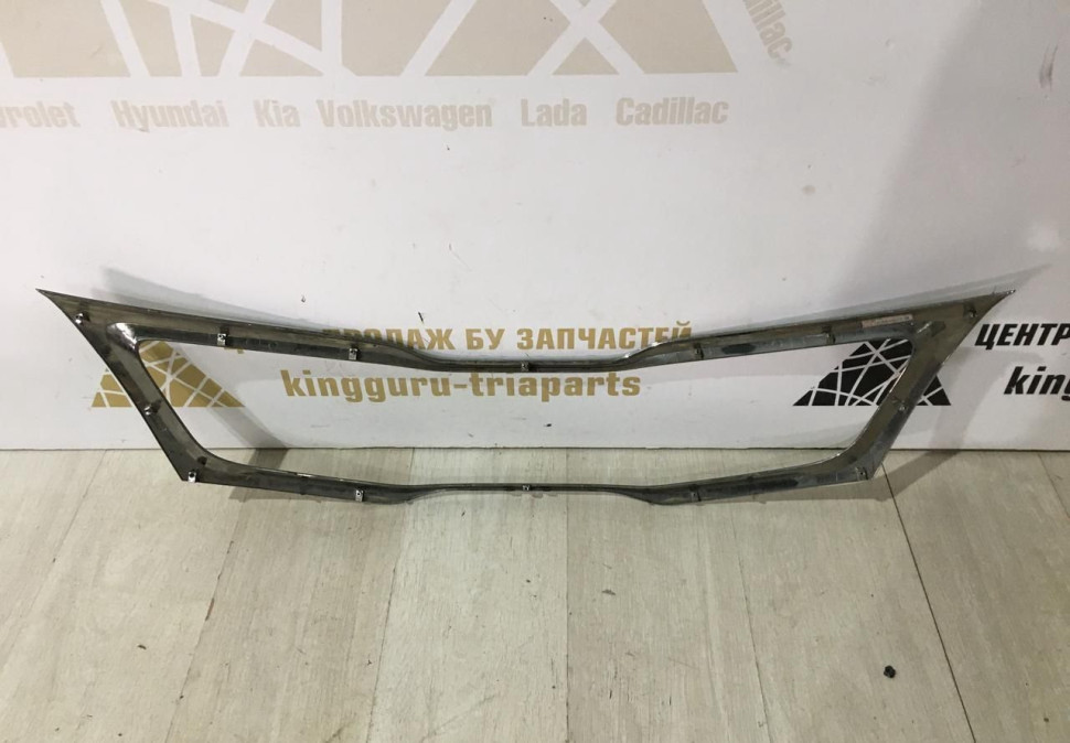 Накладка (хром) решетки радиатора Kia Rio 3 10-15 до рест Oem 863534Y000