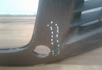 Бампер передний Volkswagen Touareg NF рест oem 7p6807221 (трещины ) (скл-4)